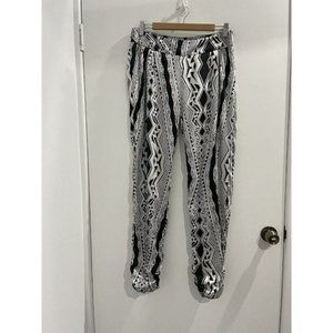 Elle Zeitoune Pants Size 12 Black  &  White